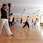 Trening capoeira w starej remizie